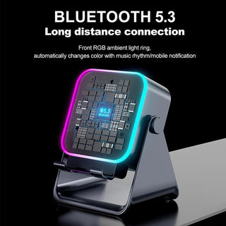 5-in-1 Induction Bluetooth Speaker with Phone Stand