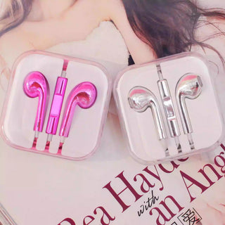 Glossy Color Wired Earbuds