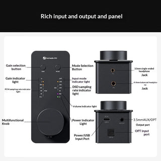Desktop Headphone Amplifier DAC Audiophile DSD Audio Decoder