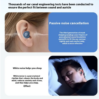 Noise-reduction Silicone Earplugs
