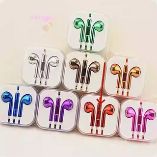 Glossy Color Wired Earbuds