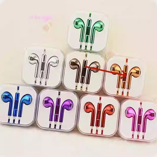 Glossy Color Wired Earbuds