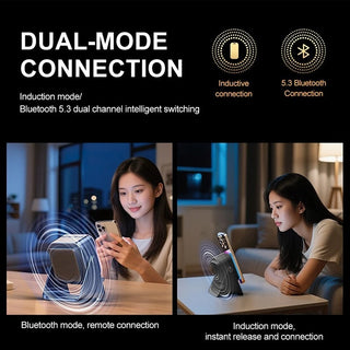 5-in-1 Induction Bluetooth Speaker with Phone Stand