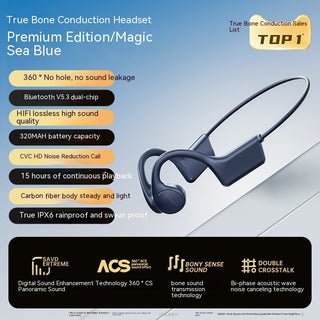 Real Bone Conduction Bluetooth Headset