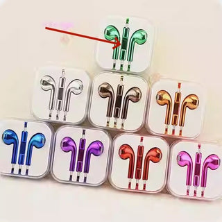 Glossy Color Wired Earbuds