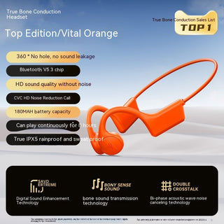 Real Bone Conduction Bluetooth Headset