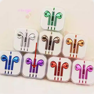 Glossy Color Wired Earbuds