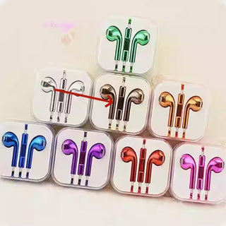 Glossy Color Wired Earbuds