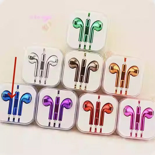 Glossy Color Wired Earbuds