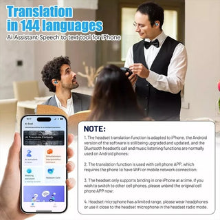 Translator Earbuds 144 Languages