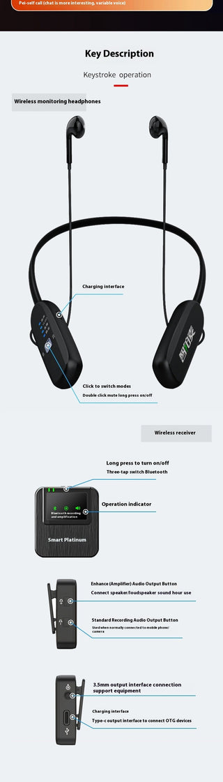 Wireless Sound Card Microphone Set