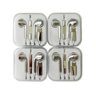 Electroplated In-Ear Headphones with Microphone