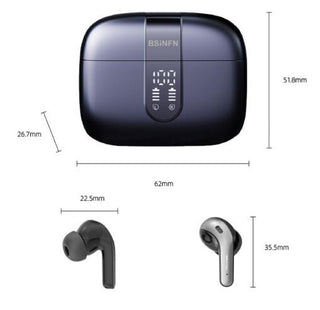 Wireless Bluetooth Headset with Digital Display