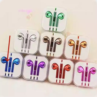 Glossy Color Wired Earbuds