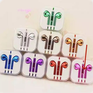 Glossy Color Wired Earbuds